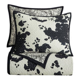 Clara Cowhide Reversible Quilt Set Quilt