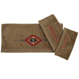 Del Sol 3PC Towel Set, Mocha Bath Towel