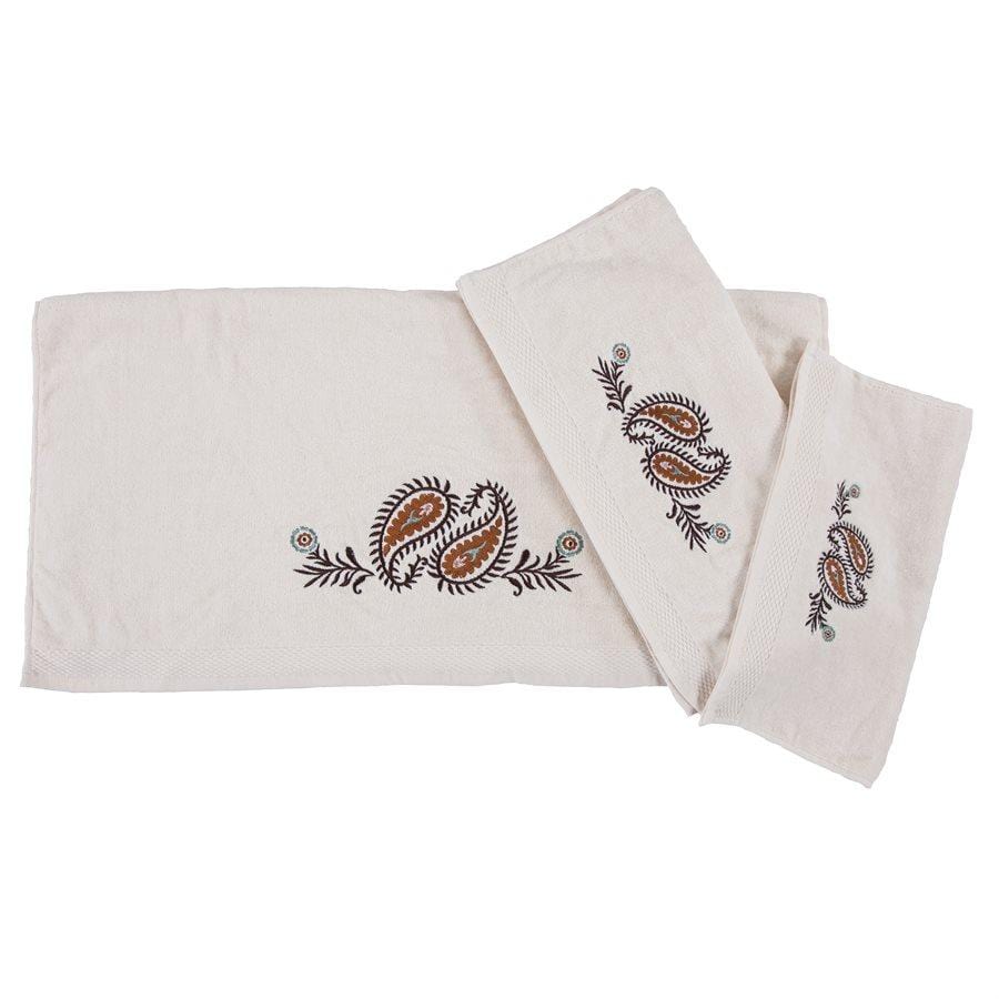 Running Horses Linen Embroidered Hand Towel