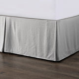 Hera Tailored Linen Bed Skirt Queen / Light Gray Bed Skirt