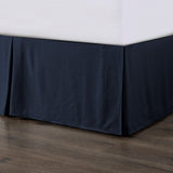 Hera Tailored Linen Bed Skirt Queen / Navy Bed Skirt