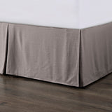 Hera Tailored Linen Bed Skirt Queen / Taupe Bed Skirt