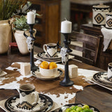 Carved Skull Tapered Pillar Candle Holder Candle Holder