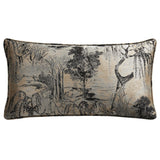 Pastoral Jacquard Lumbar Decorative Pillow Champagne