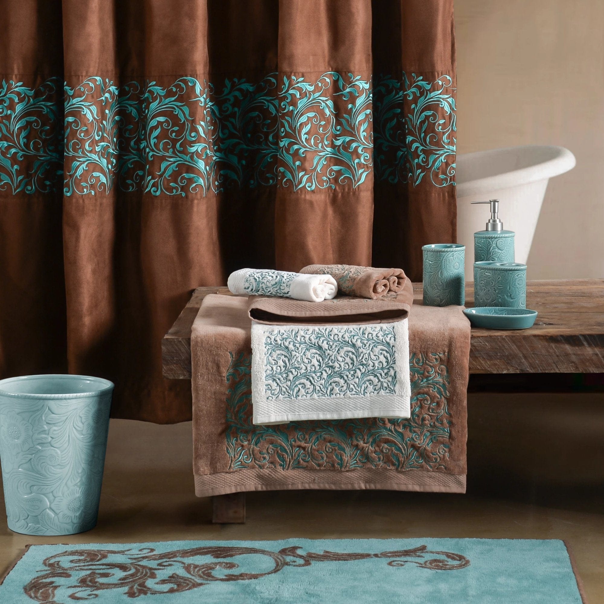 http://www.hiendaccents.com/cdn/shop/products/hiend-accents-complete-bathroom-sets-wyatt-complete-9-pc-bathroom-set-lf1762-wyatt-complete-9-pc-bathroom-set-scrollwork-brown-cream-turquoise-13828780392551.jpg?v=1662637317