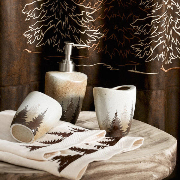 Clearwater Pines 3-PC Bathroom Accessory Set Countertop Bathroom Sets