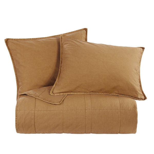 Stonewashed Cotton Canvas Coverlet Coverlet