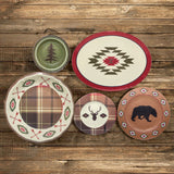 Aztec Bear 4-PC Melamine Dinner Plate Set Dinner Plate