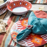 Southwest Motif 4-PC Melamine Dinner Plate Set Dinner Plate