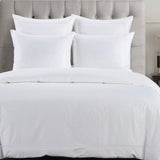 Embroidered Border Duvet Cover Set Super Queen / White Duvet Cover