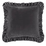 Stella Faux Silk Velvet Euro Sham Dark Slate Euro Sham