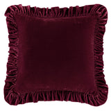 Stella Faux Silk Velvet Ruffled Euro Sham Euro Sham