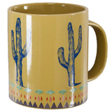 Cactus 8PC Coffee Mug and Coaster Set Kitchen Lifestyle