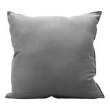 Gray Genuine Leather Geometric Studded Throw Pillow, 20x20 Leather Pillow