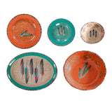 Feather 14-PC Melamine Dinnerware Set Melamine Dinnerware
