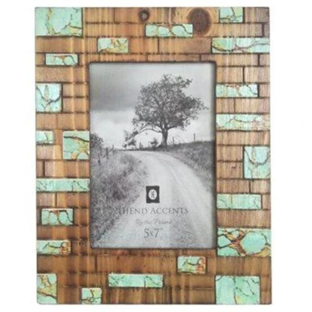 Turquoise Inlay Picture Frame, 5x7 HiEnd Accents