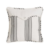 Prescott Linen Weave Envelope Pillow Black Pillow