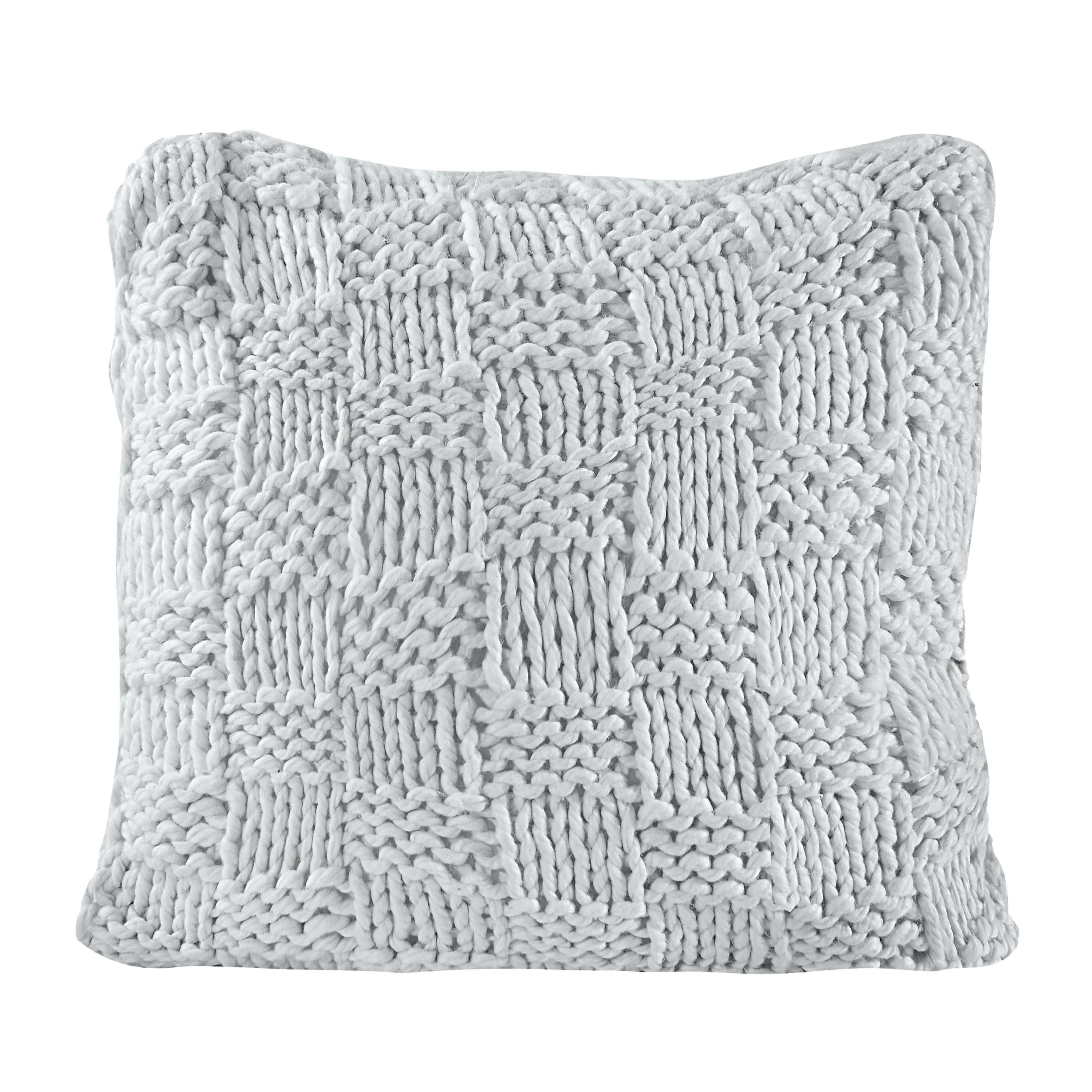 HiEnd Accents Cable Knit Pillow - Cream