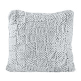 Chess Knit Euro Pillow, 27x27, 6 Colors Gray Pillow