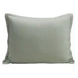 Washed Linen Tailored Dutch Euro Pillow Sage Pillow