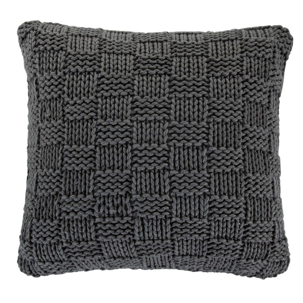Chess Knit Euro Pillow Slate Pillow