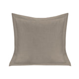 Single Flanged Washed Linen Pillow Taupe Pillow