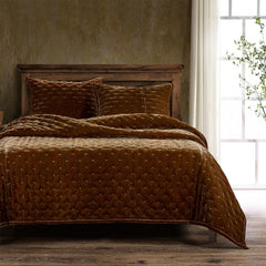 Stella velvet in Copper Brown