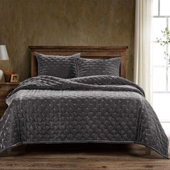 Stella velvet in Dark Slate
