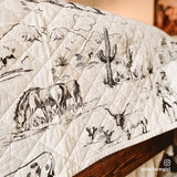 Ranch Life Printed Reversible Quilt Set Quilt