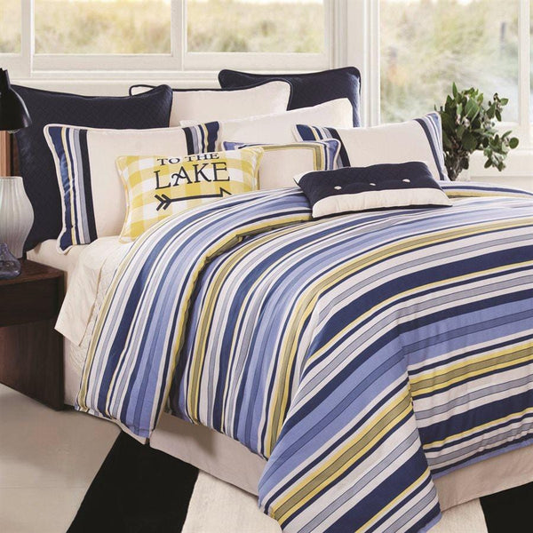 Beaufort Blue and Yellow Bedding Set Sale-Comforter