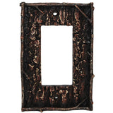 Pine Bark Single Rocker Wall Switch Plate Sale-HD