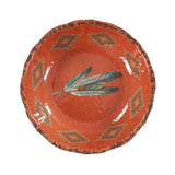 Tossed Feather Melamine Serving Bowl Serving Bowl