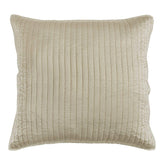 Satin Channel Quilted Euro Sham Taupe Sham