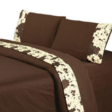 350TC Cowhide Sheet Set Twin / Chocolate Sheet