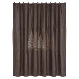Clearwater Pines Chocolate Shower Curtain Shower Curtain