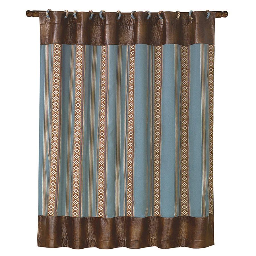 Teal and tan shower curtain deals