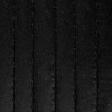 Satin Channel Quilt Swatch Black Swatch