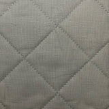 Linen Cotton Diamond Quilt Swatch Gray Swatch