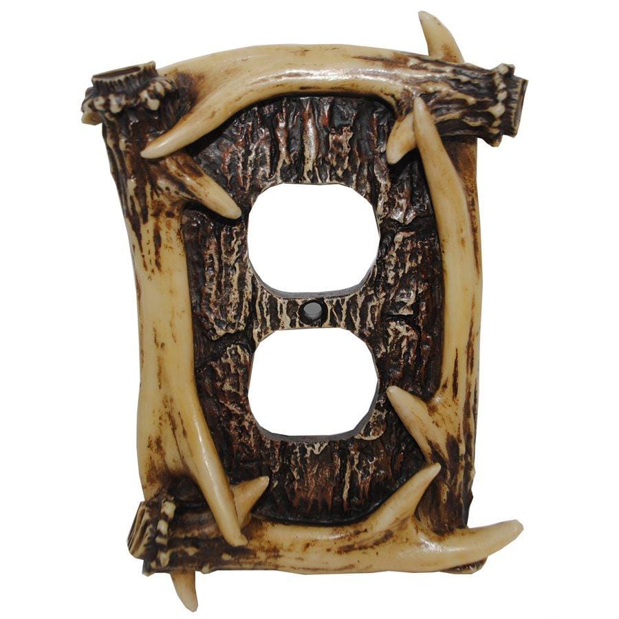 Fenteer Wood Switch Cover – 8.86x7.28-in Wall Plate Protector For Outlets & Light Switches, Rustic Barn Door Style