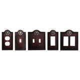 Leather Grain Single Rocker Wall Switch Plate Switch Plates & Outlet Covers