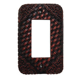 Tooled Resin Weaver Single Rocker Wall Switch Plate Switch Plates & Outlet Covers
