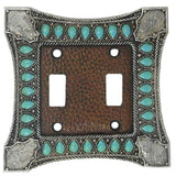 Turquoise Double Switch Wall Plate Switch Plates & Outlet Covers
