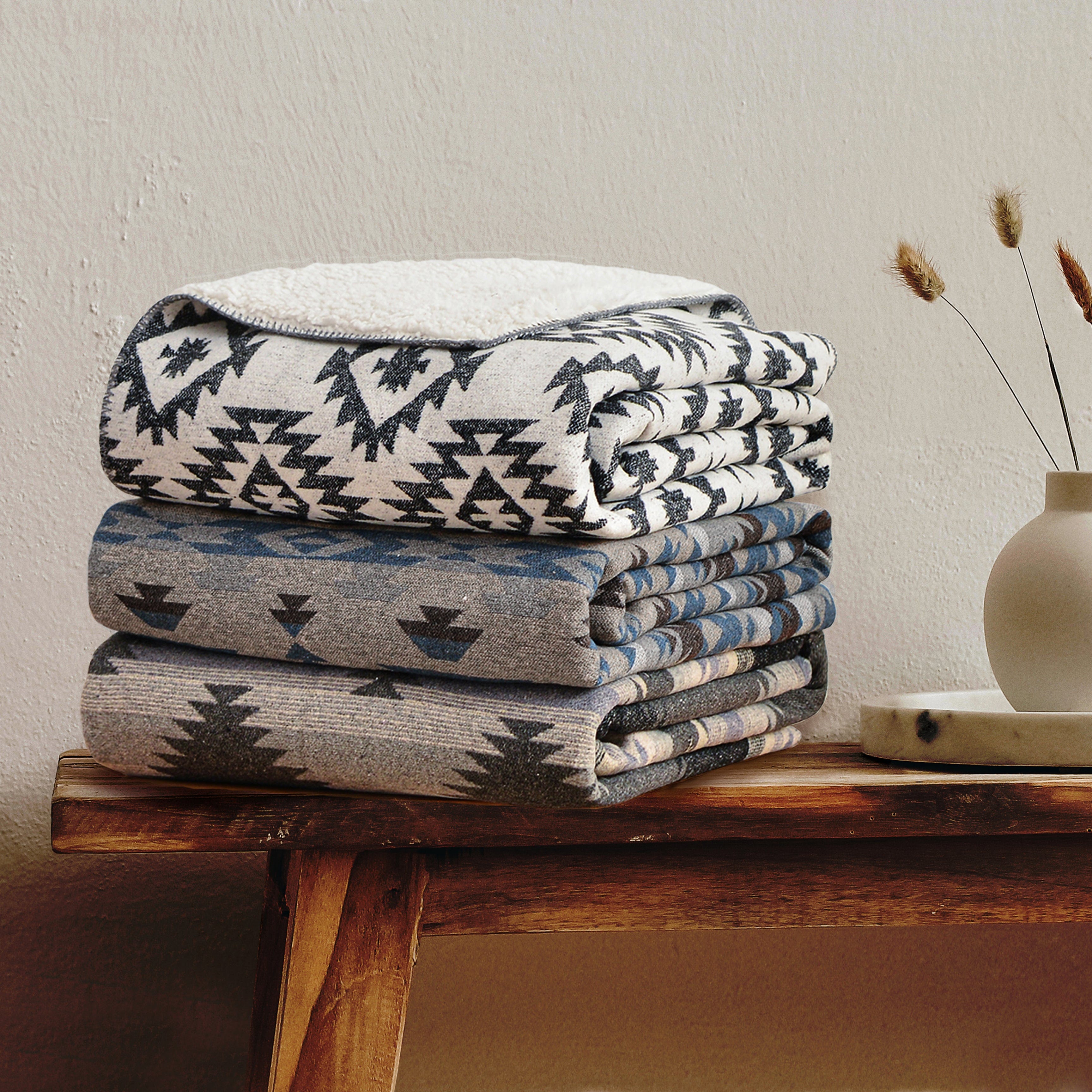 Aztec sherpa blanket on sale