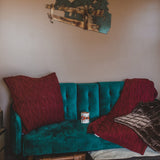 Cable Knit Soft Wool Throw Blanket Throw