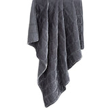 Stella Faux Silk Velvet Double Box Stitch Throw Throw