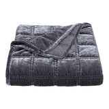 Stella Faux Silk Velvet Double Box Stitch Throw Throw