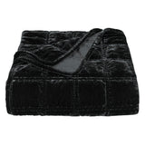 Stella Faux Silk Velvet Double Box Stitch Throw Throw