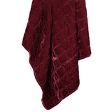 Stella Faux Silk Velvet Double Box Stitch Throw Throw