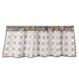 Abbie Western Paisley Quilted Valance, Teal Valance