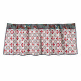 Abbie Western Paisley Quilted Valance, Teal Valance